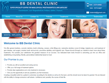 Tablet Screenshot of bbdentalclinic.com